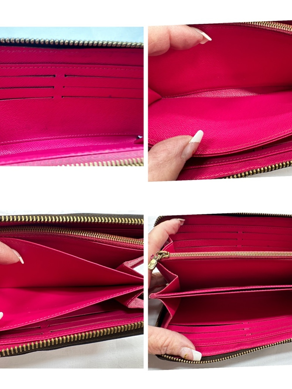 Louis Vuitton Brown Monogram Flower-chain Print Zip Wallet - Picture 7 of 10